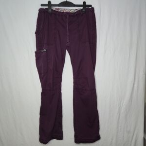 Koi By Kathy Peterson Ladies Scub Uniform Pants Purple Size Medium Tall